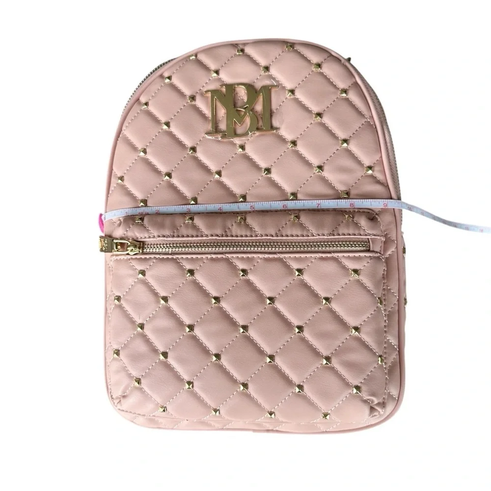 Badgley Mischka Blush Quilted Design Backpack NWT